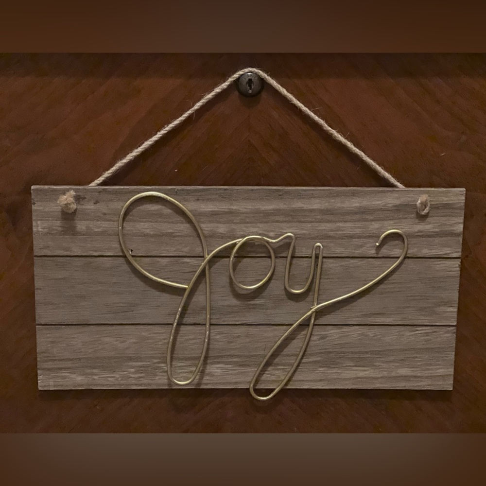Hanging Joy Sign